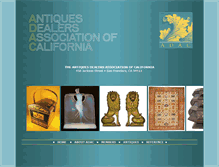 Tablet Screenshot of antiquedealersca.com